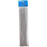 12 Packs: 25 ct. (300 total) Iridescent White Chenille Pipe Cleaners by Creatology™