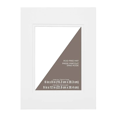 9" x 12" Double Mat By Studio Décor®, 6" x 8" Opening
