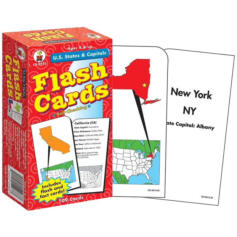 Carson Dellosa® U.S. States & Capitals Flash Cards