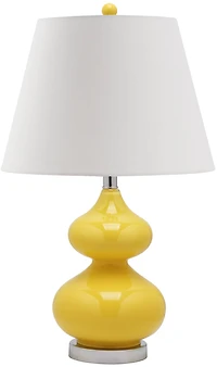 Eva Double Gourd Table Lamp in Yellow