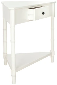 Gomez Corner Table in Distressed Cream