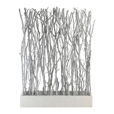 26.75" Standing Birch Bouquet in Rustic White Box