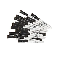 KleenSlate® Black Fine Point Dry Erase Markers with Erasers, Pack of 24