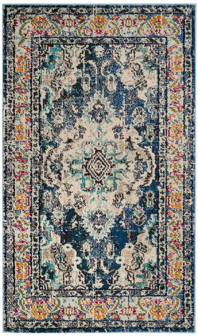 Monaco Border Medallion 4' X 5'-7" Area Rug