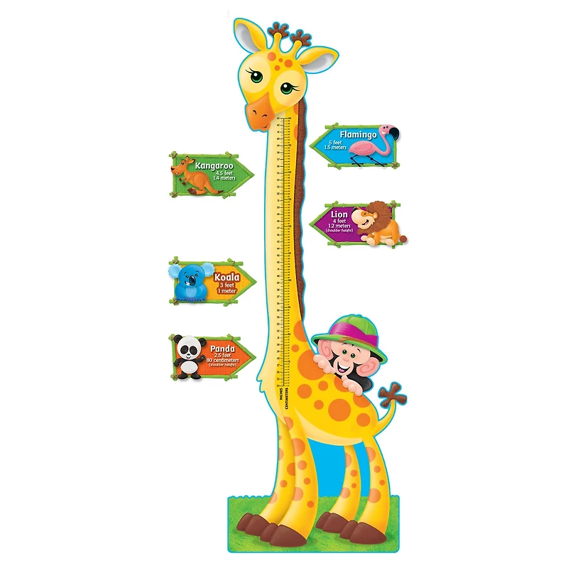 Trend Enterprises Giraffe Growth Chart Bulletin Board Set