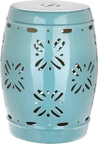 Sakura Garden Stool in Light Blue