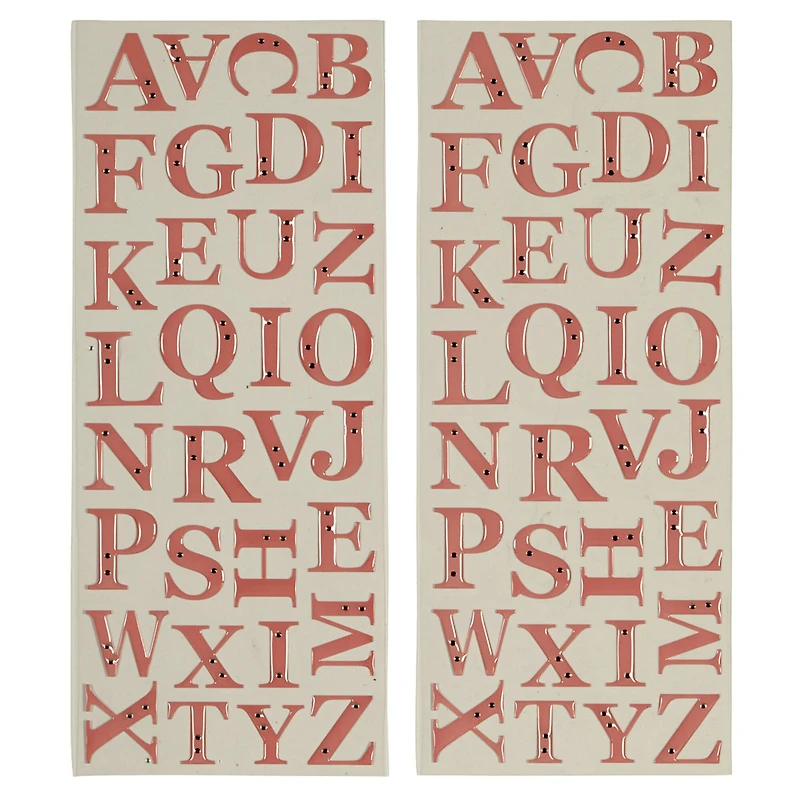 Recollections™ Alphabet Stickers, Epoxy with Rhinestones