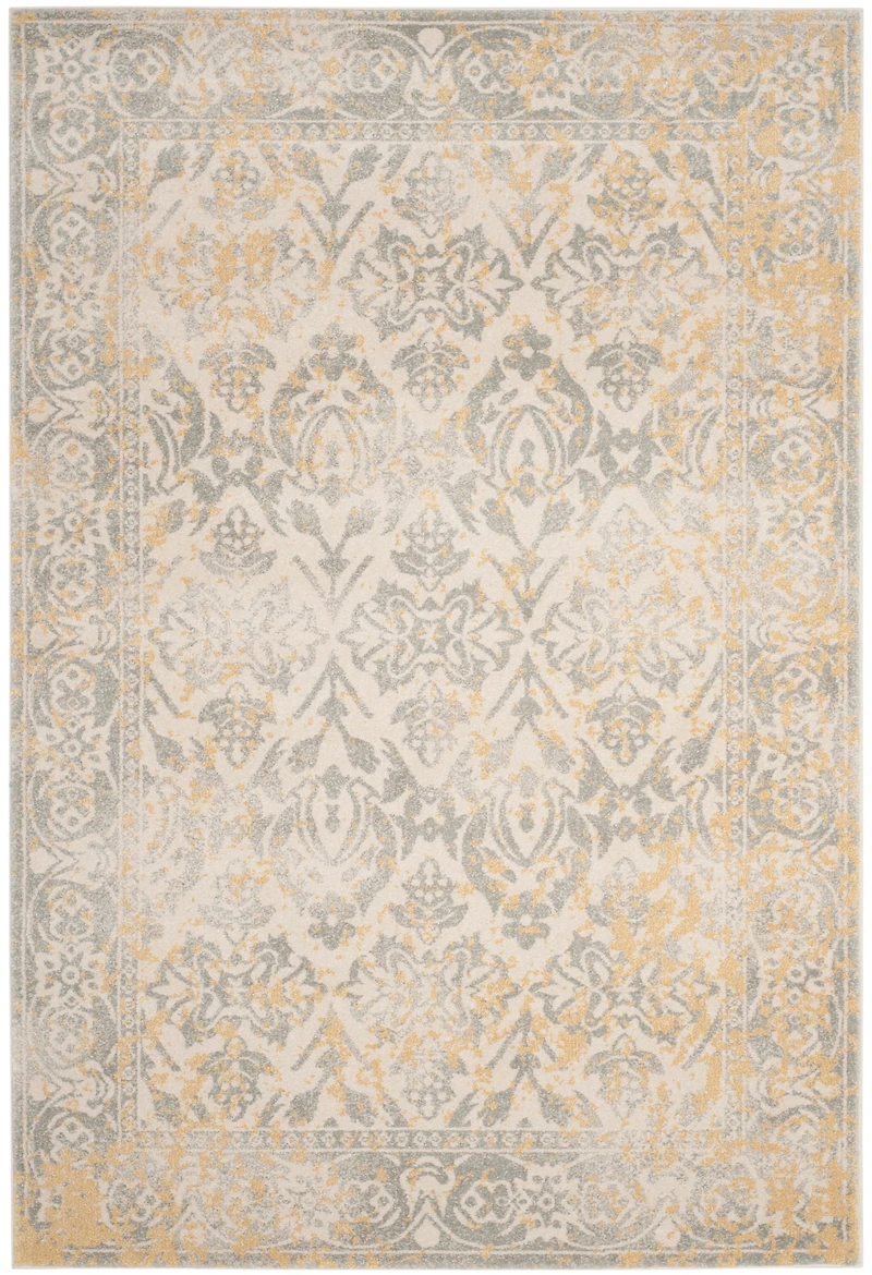 Evoke Diamond Floral 4' X 6' Area Rug