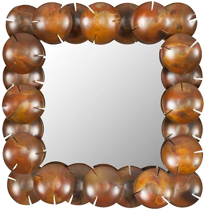 Round Cup Mirror in Copper