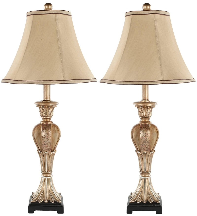 Patrizia Urn Lamp Set in Gold