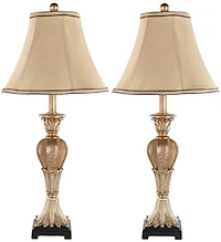 Patrizia Urn Lamp Set in Gold
