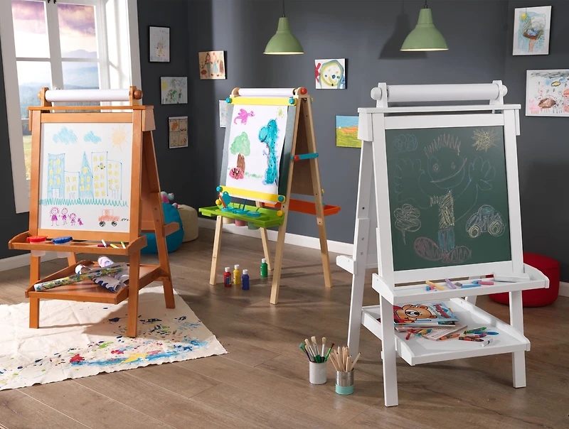KidKraft Deluxe Wood Easel with Paper Roll