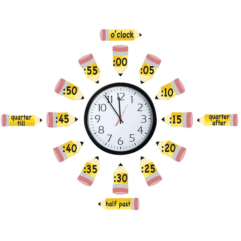 Eureka® Telling Time Bulletin Board Set