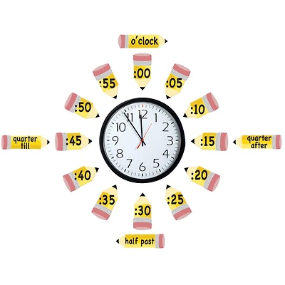 Eureka® Telling Time Bulletin Board Set