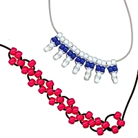 12 Pack: Black & Frost Pony Bead Lacing by Creatology™