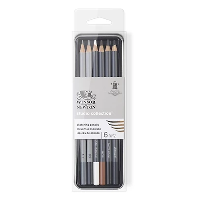Winsor & Newton™ Studio Collection™ Sketching Pencil 6pc Tin Set