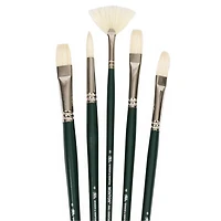 Winsor & Newton® Winton® Long Handle 5 Piece Brush Set