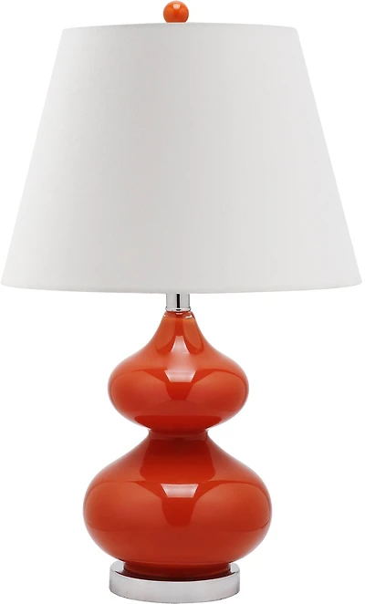 Eva Double Gourd Table Lamp in Orange