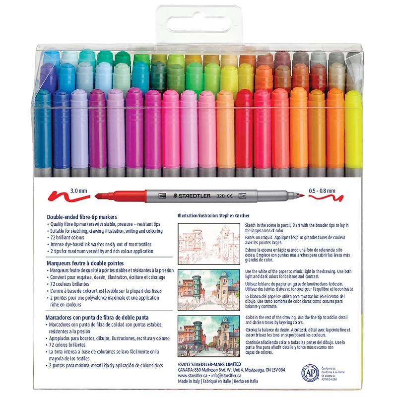 Staedtler® Duo Fiber-Tip Pens