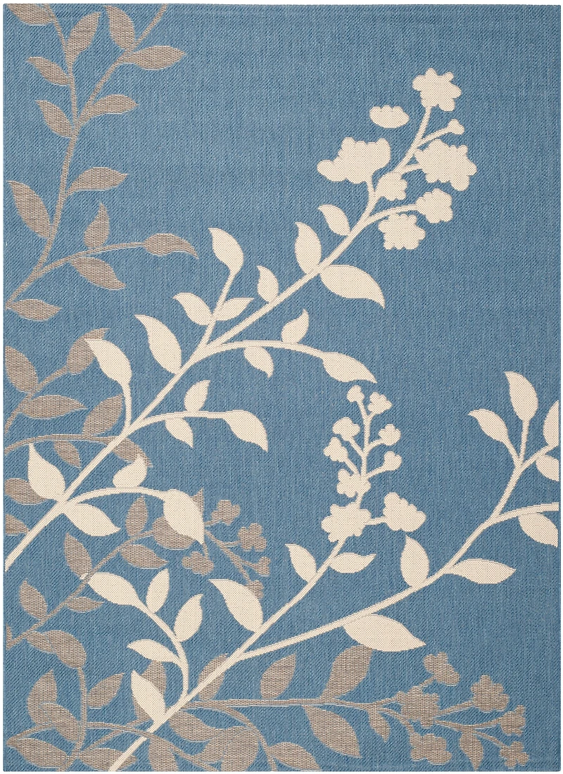 Courtyard Floral 5'-3" X 7'-7" Area Rug