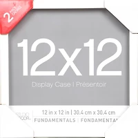 2 Pack Fundamentals 12" x 12" White Shadow Boxes by Studio Décor®