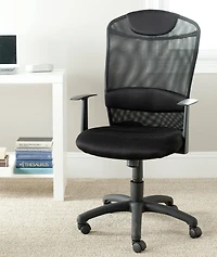 Shane Desk Chair in Black