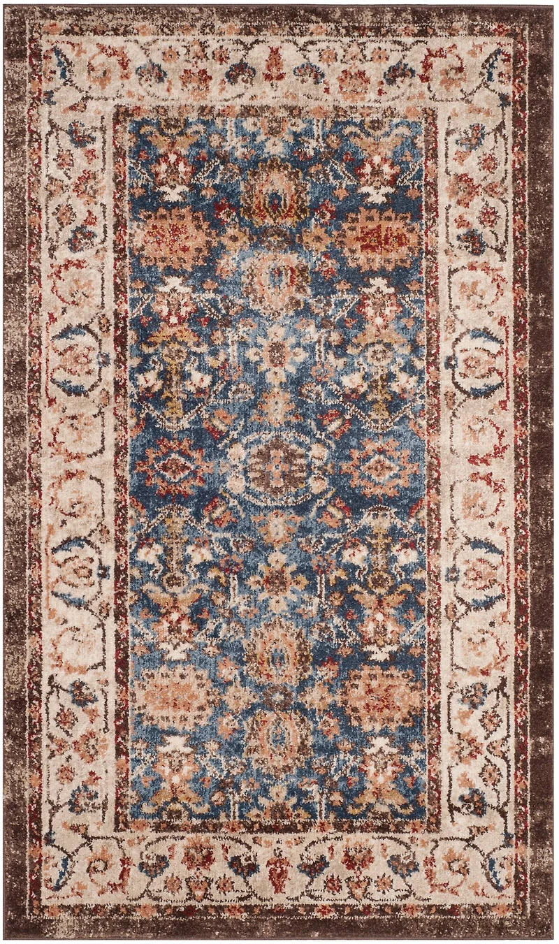Bijar Distressed Floral 3' X 5' Area Rug