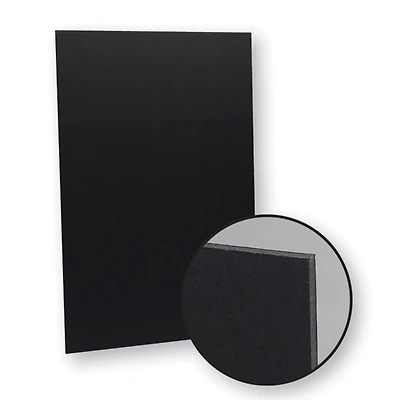 Flipside 20" x 30" Black on Black Foam Board, 10 Pack