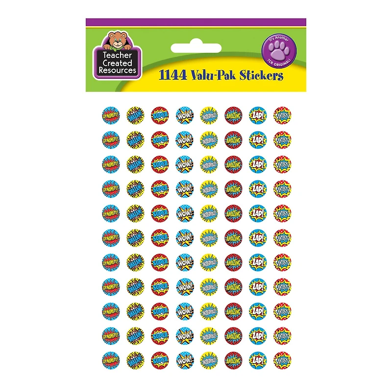 Superhero Mini Stickers Valu-Pak