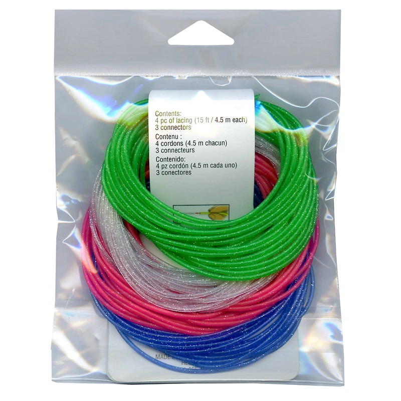 Glitter Pony Bead Lacing by Creatology™