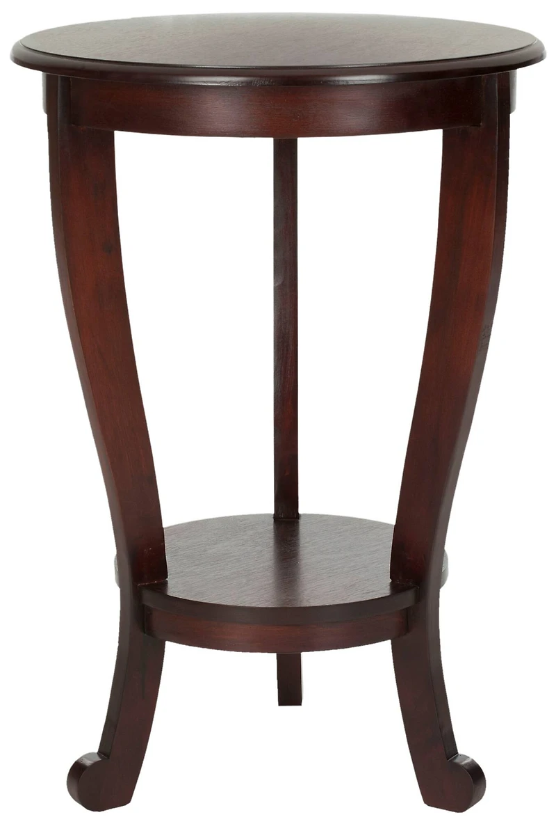 Mary Pedestal Table in Dark Cherry
