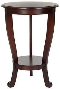 Mary Pedestal Table in Dark Cherry