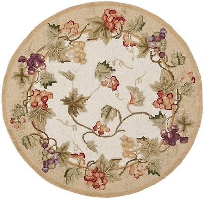 Chelsea Scolling Vines 3' X 3' Round Area Rug