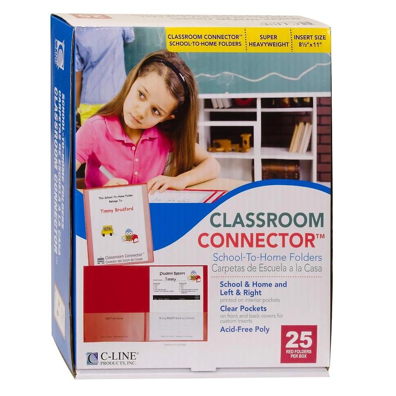 C-Line® Classroom Connector™ School-To-Home Folders