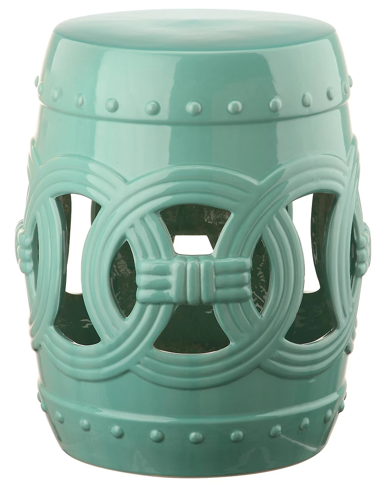 Double Coin Garden Stool in Light Blue