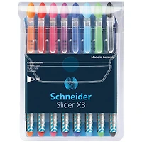 Schneider® Assorted Slider Ballpoint Stick Pen, 8 Pack