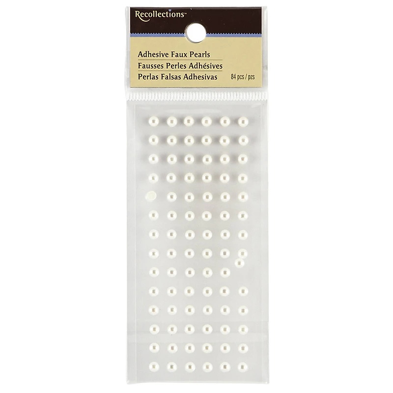 12 Packs: 40 ct. (480 total) White Faux Pearl Stickers by Recollections™