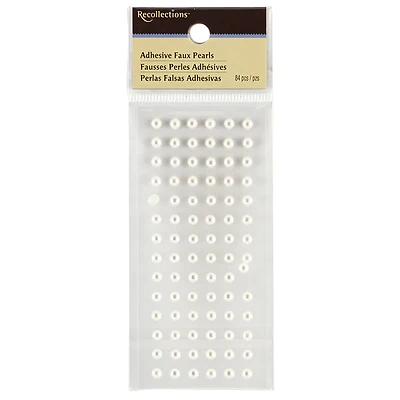 12 Packs: 40 ct. (480 total) White Faux Pearl Stickers by Recollections™