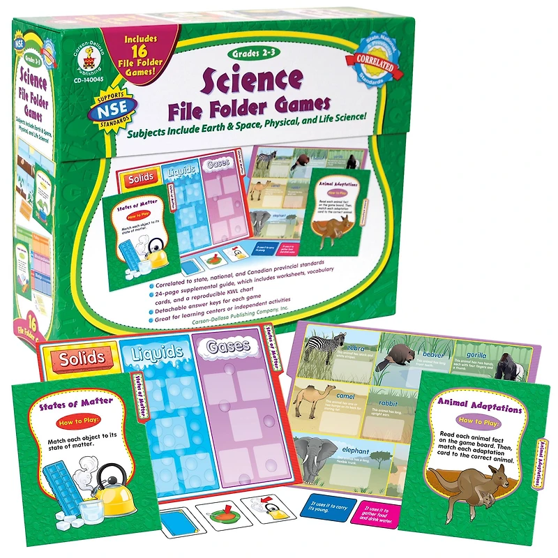Carson-Dellosa™ Science File Folder Games, Grades 2-3