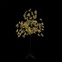 5ft Fall Harvest Yellow Maple Leaf Tree with LED Lights
