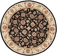 Chelsea Floral Border 4' X 4' Round Area Rug