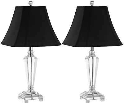 Lilly Crystal Table Lamp Set in Crystal