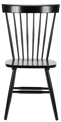 Parker Spindle Side Chair Set of 2 in Black