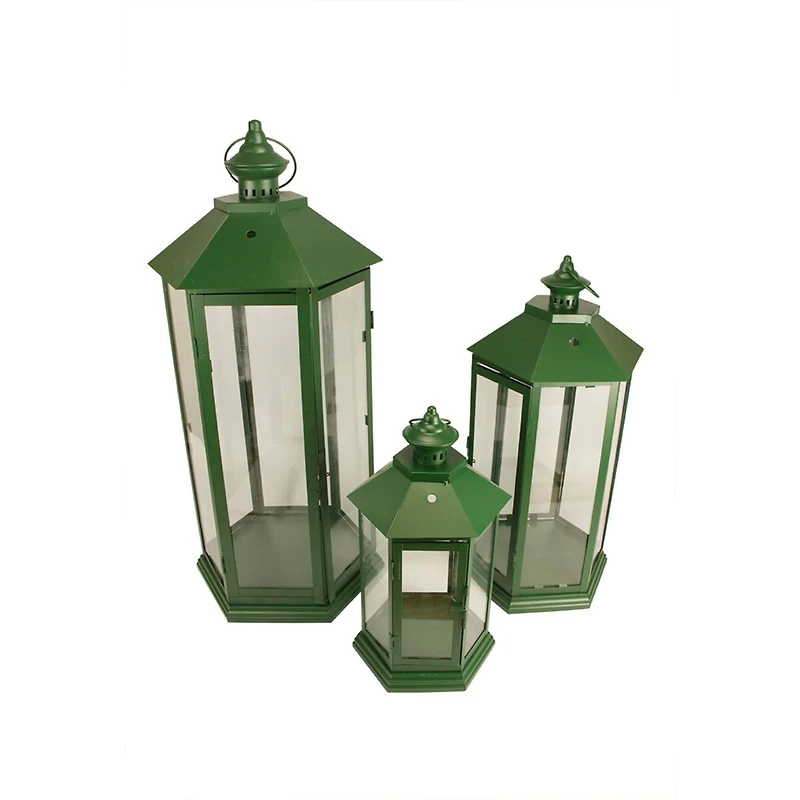 Traditional Style Candle Holder Lantern Set