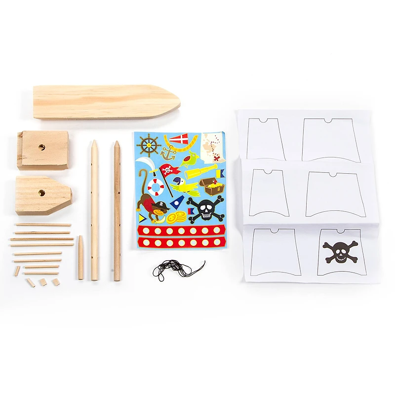 Wooden Model Pirate Ship Kit by Creatology™