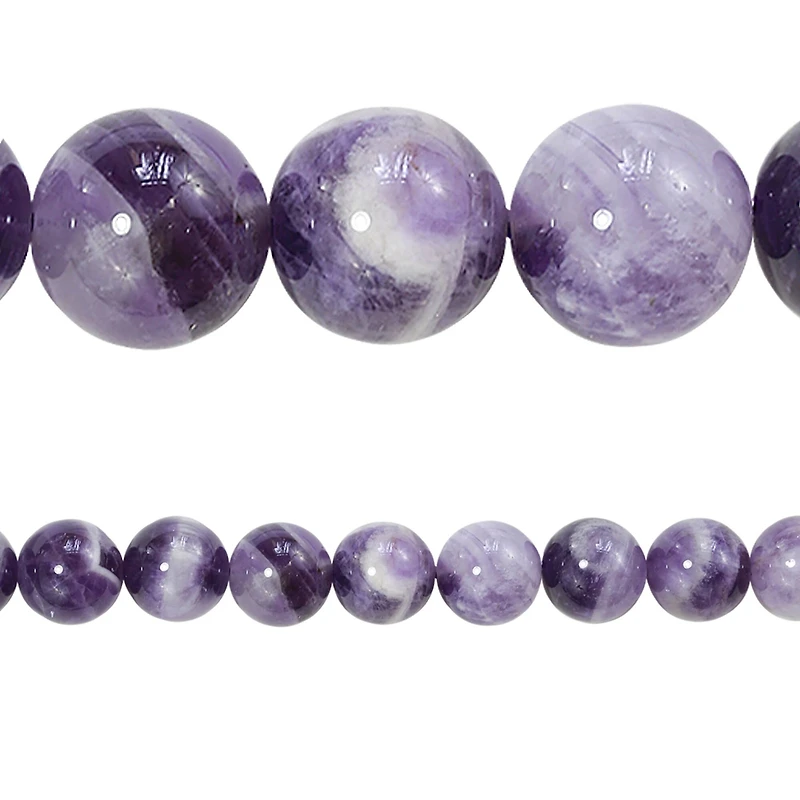 12 Pack: Amethyst Round Beads, 10mm by Bead Landing™