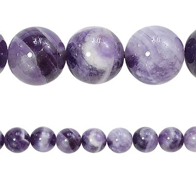 12 Pack: Amethyst Round Beads, 10mm by Bead Landing™