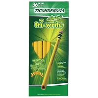 Ticonderoga® Laddie® Tri-Write™ Intermediate Size No. 2 Pencils with Eraser, 36 Pack