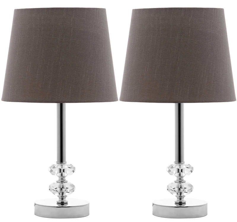 Ashford Crystal Orb Lamp Set in