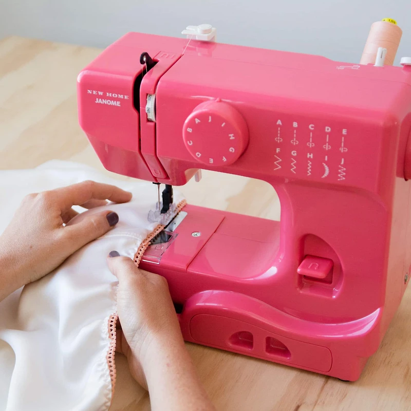 Janome® Pink Lightning Portable Sewing Machine